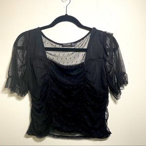 SHEER BLACK TOP